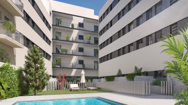 Planta baja de obra nueva en venta, en Girona en el barrio de Montilivi. 