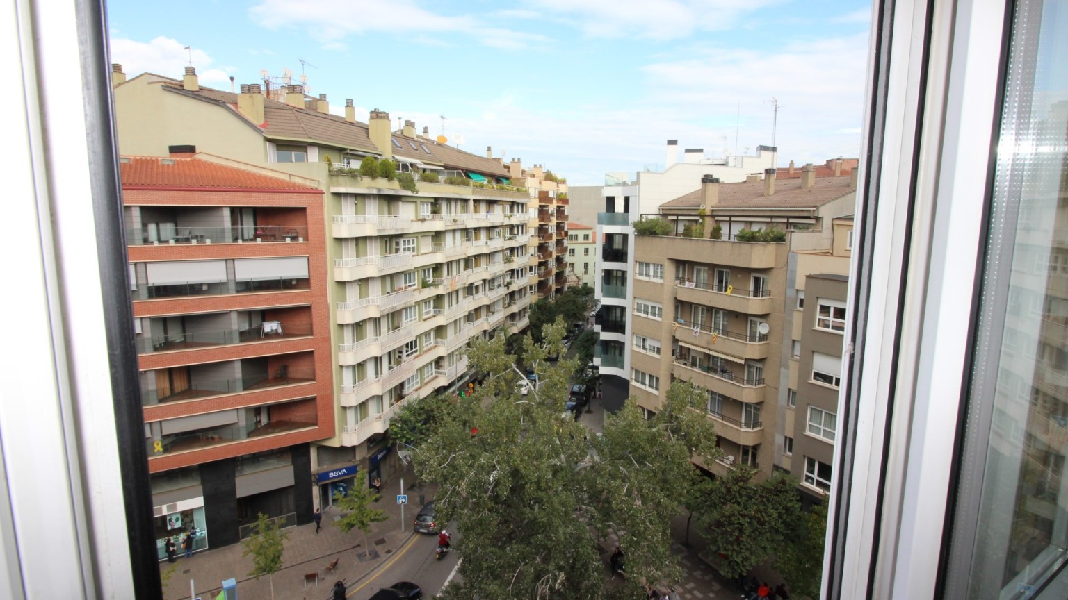 Bureau de location dans le quartier de l'Eixample à Gérone.